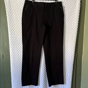 Liz Claiborne Women's Black 98% Cotton  Dress Pants